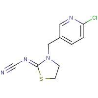 Thiacloprid formula graphical representation