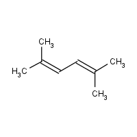 2,5-Dimethyl-2,4-hexadiene formula graphical representation