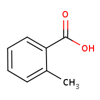 o-Toluic acid formula graphical representation