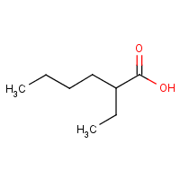 2-Ethylhexanoic acid formula graphical representation