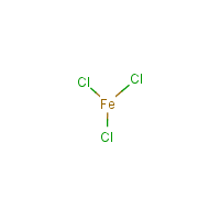 Ferric chloride formula graphical representation