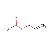 Acetic acid, allyl ester formula graphical representation