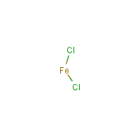 Ferrous chloride formula graphical representation