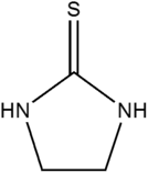 Ethylene thiourea formula graphical representation