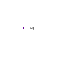 Silver iodide formula graphical representation