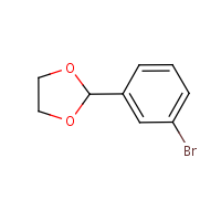 2-(3-Bromophenyl)-1,3-dioxolane formula graphical representation