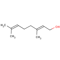 Geraniol formula graphical representation