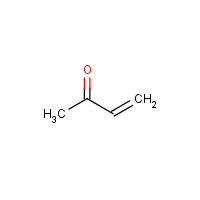 Methyl vinyl ketone formula graphical representation