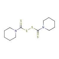 Dipentamethylenethiuram disulfide formula graphical representation