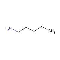 n-Pentylamine formula graphical representation