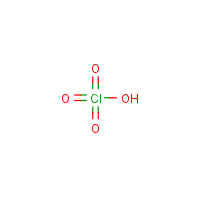 Perchloric acid formula graphical representation