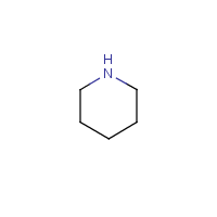 Piperidine formula graphical representation