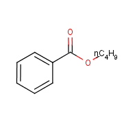 Butyl benzoate formula graphical representation