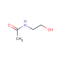 Acetylethanolamine formula graphical representation