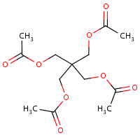 Pentaerythritol tetraacetate formula graphical representation