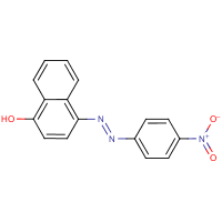 4-(4-Nitrophenylazo)-1-naphthol formula graphical representation