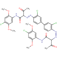 C.I. Pigment Yellow 83 formula graphical representation