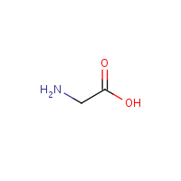 Glycine formula graphical representation