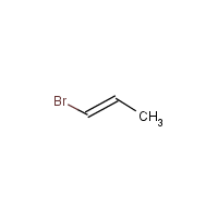 1-Bromo-1-propene formula graphical representation
