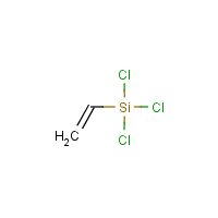 Vinyltrichlorosilane formula graphical representation