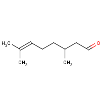 Citronellal formula graphical representation