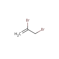 2,3-Dibromopropene formula graphical representation