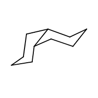 cis-Decahydronaphthalene formula graphical representation