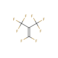 Perfluoroisobutylene formula graphical representation