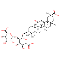 Glycyrrhizin formula graphical representation