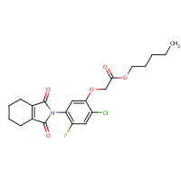 Flumiclorac-pentyl formula graphical representation