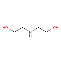 Diethanolamine formula graphical representation