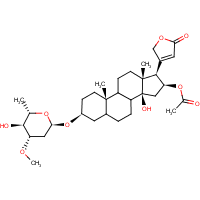 Oleandrin formula graphical representation