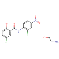 Clonitralide formula graphical representation