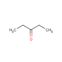 Diethyl ketone formula graphical representation