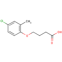 2-Methyl-4-chlorophenoxybutyric acid formula graphical representation