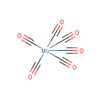 Molybdenum hexacarbonyl formula graphical representation