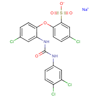 Sulcofuron-sodium formula graphical representation