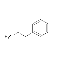 n-Propylbenzene formula graphical representation