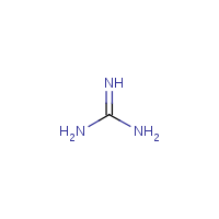 Guanidine formula graphical representation