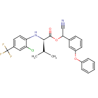 Tau-fluvalinate formula graphical representation