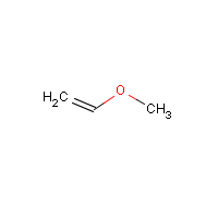 Vinyl methyl ether formula graphical representation