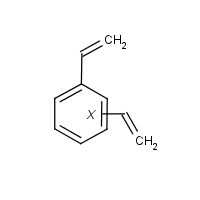 Divinyl benzene formula graphical representation