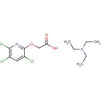 Triclopyr-triethylammonium formula graphical representation