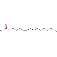 Tridecenyl acetates formula graphical representation