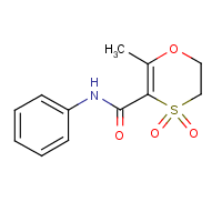 Oxycarboxin formula graphical representation