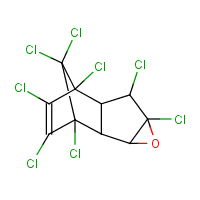 Oxychlordane formula graphical representation