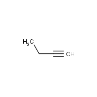 1-Butyne formula graphical representation