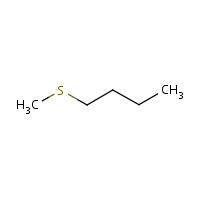 Butyl methyl sulfide formula graphical representation