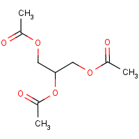 Triacetin formula graphical representation