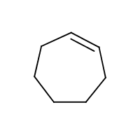 Cycloheptene formula graphical representation